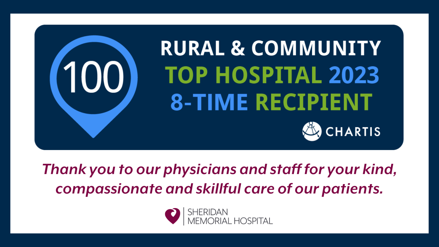 SMH Designated Top 100 Rural and Community Hospital for Eighth Straight