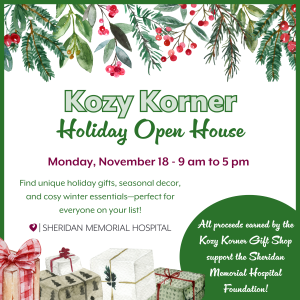 Kozy Korner Gift Shop Holiday Open House @ Sheridan Memorial Hospital