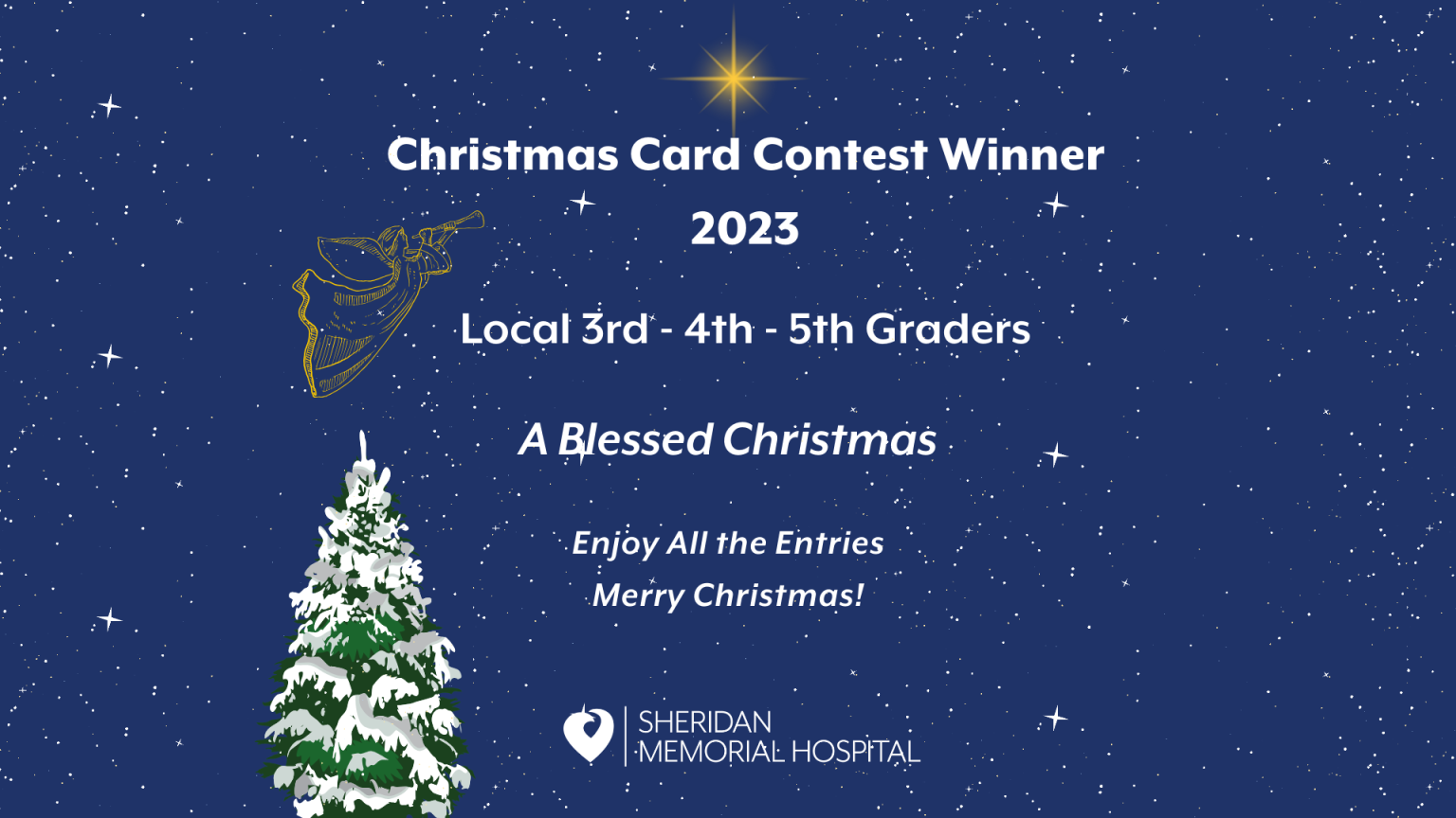 2023 Christmas Card Contest Winner Sheridan Memorial Hospital