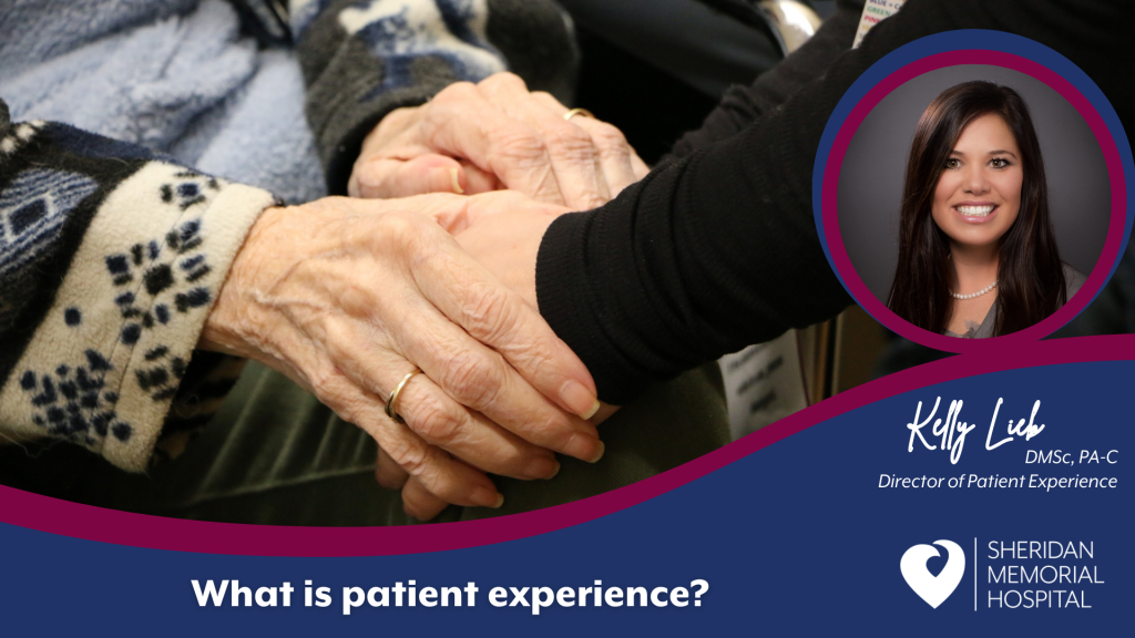 What is patient experience? Kelly Lieb, DMSc, PA-C is the director of patient experience