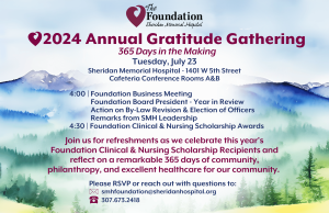 Foundation Annual Meeting @ Sheridan Memorial Hospital Cafeteria Conference Rooms