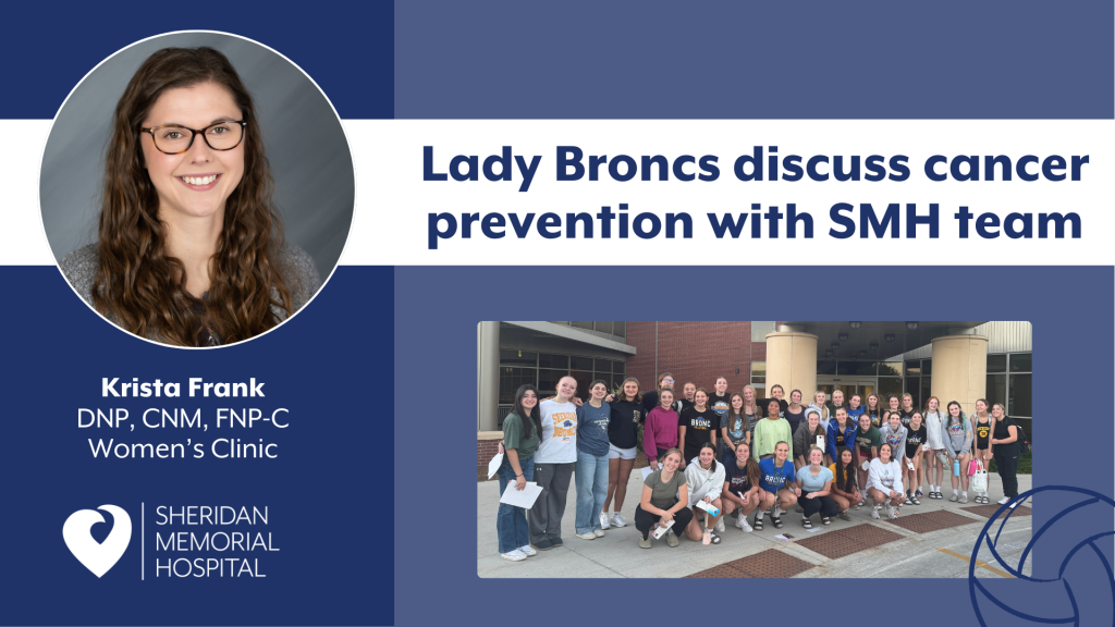 Lady Broncs discuss cancer prevention with SMH team