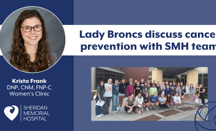 Lady Broncs discuss cancer prevention with SMH team