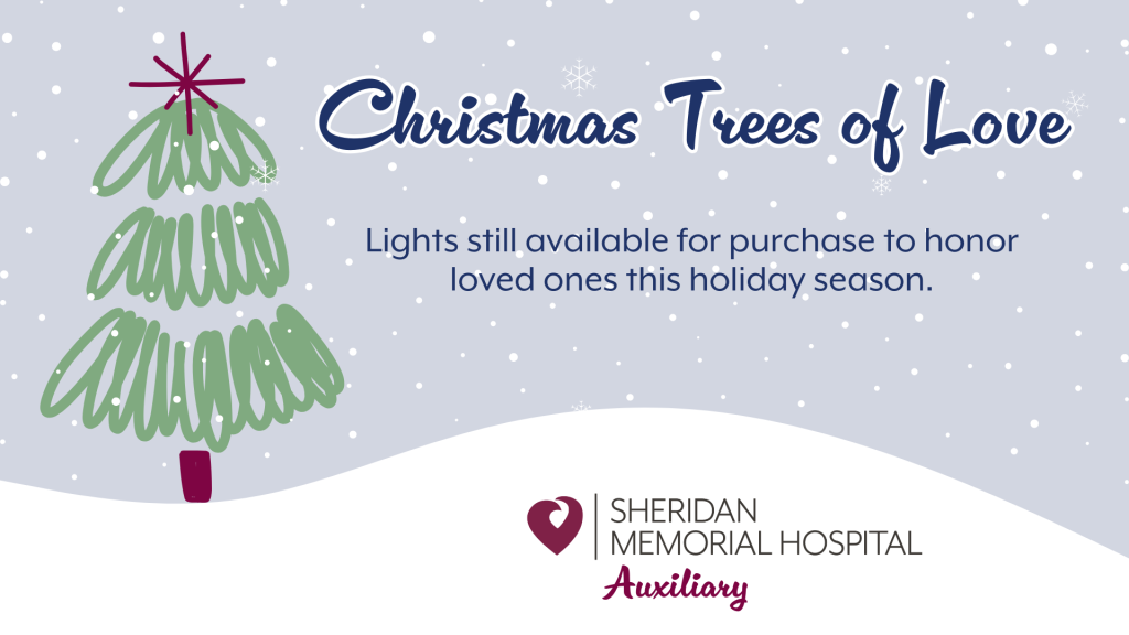 Christmas Trees of Love - Lights still available for purchase to honor a loved one.