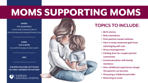 MOMS SUPPORTING MOMS @ SMH Primary Care - Community Conference Room